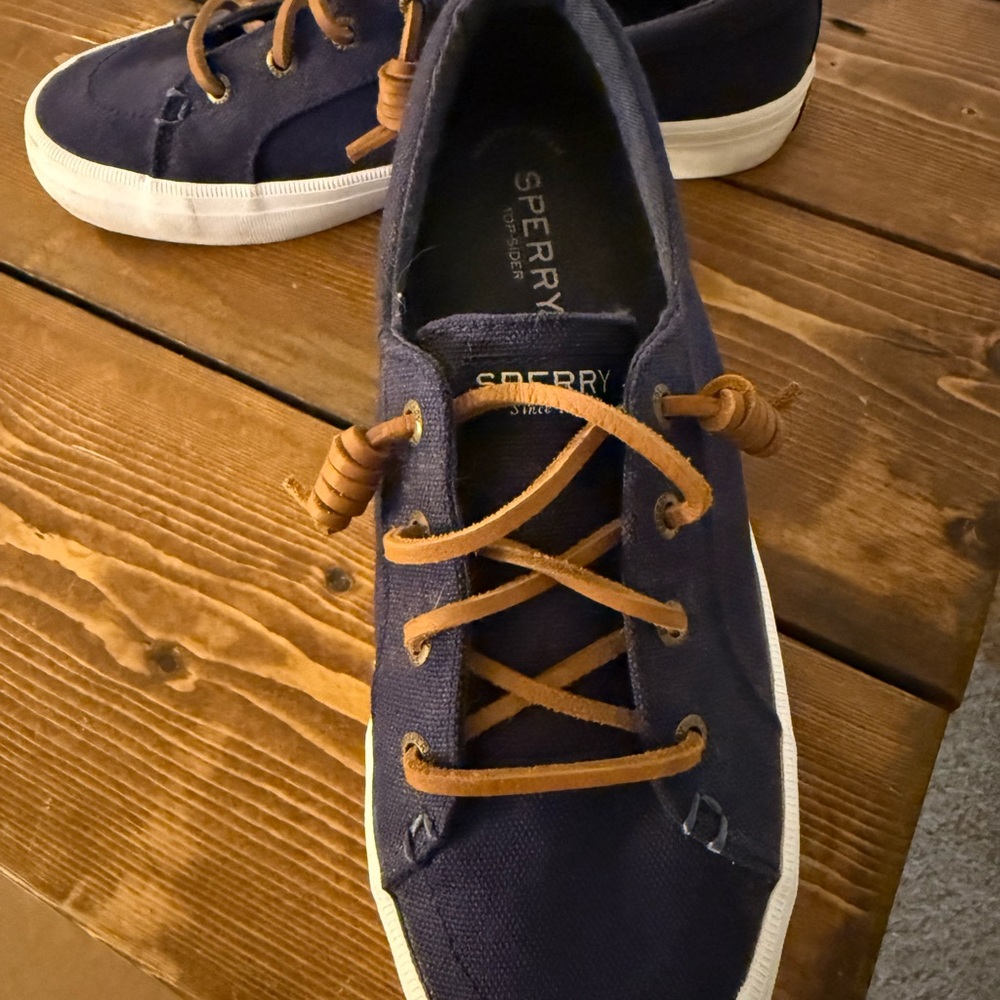 Sperry Navy canvas sneakers - Picture 2 of 2
